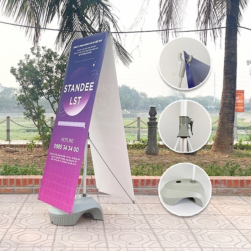 standee ngoài trời