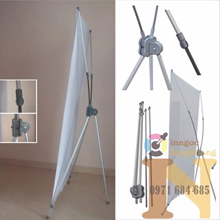 Standee x nhôm tăng đơ cao cấp