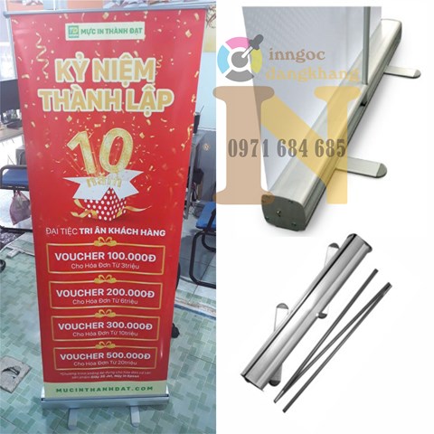 Standee Cuốn Nhôm Thường 60x160