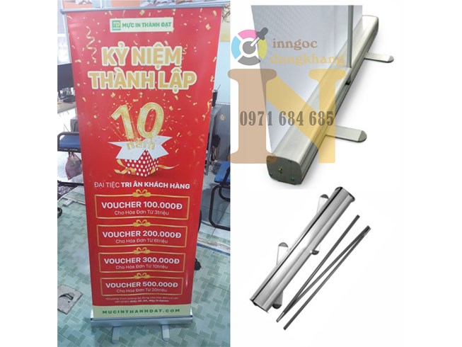 Standee Cuốn Nhôm Thường 60x160